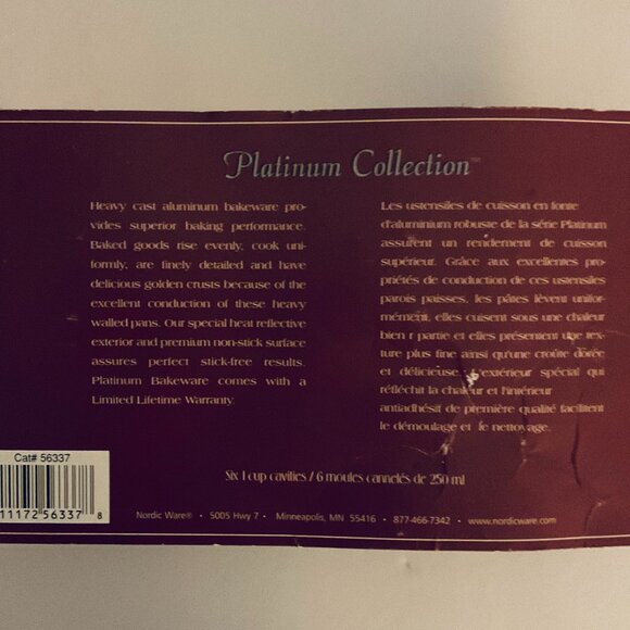 NORDIC WARE Floral Mini Cakes 6 Cup Molds NWT - Picture 10 of 10